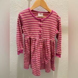 Hanna Andersson Striped Pink and Yellow Kids Top